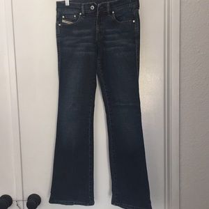 Diesel Flared Blue Jeans (Size: W27xL29)